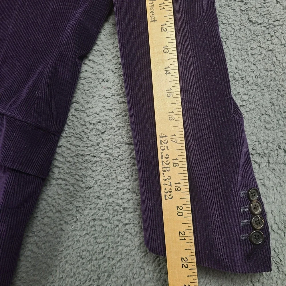 Ralph Lauren Purple Label Mens 46R Purple Corduroy Cashmere Blend Blazer Italy